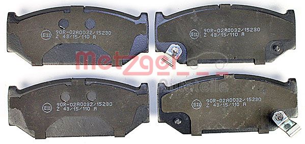 METZGER 1170813 Bremsbelagsatz, Scheibenbremse
